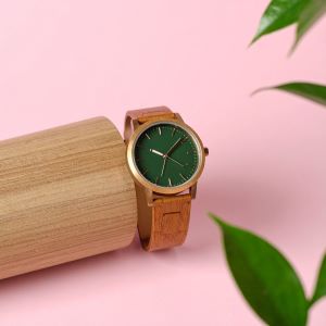 leather wrist watch