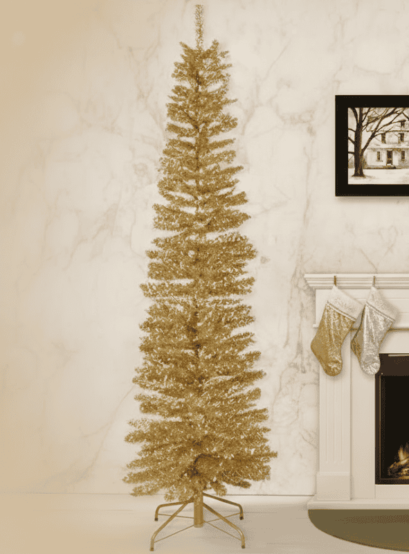 black and gold christmas tree