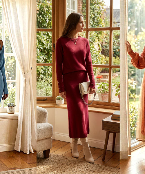 Knit skirt set pattern